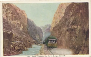 Postal COLORADO CO - Going Through The Royal Gorge - Imagen 1 de 2