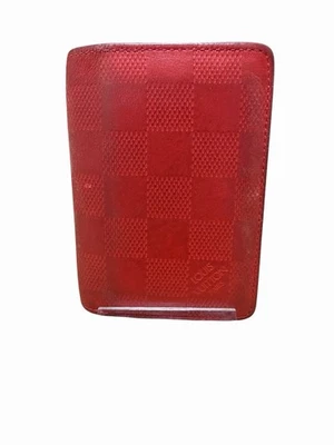 Louis Vuitton Neón Damier Infini Organizador de Bolsillo Rojo Naranja Foto 1 de 4