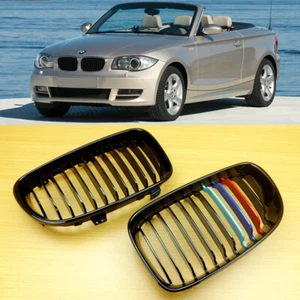 Shiny Black ///M Color BMW 1 Series E81 E87 E82 E88  Front Grille Performance - Picture 1 of 5