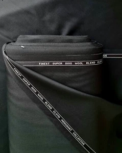 Finest Super 100s Wool Blend Fabric. 340gsm. Luxurious Sold By The Metre.  - Picture 1 of 6