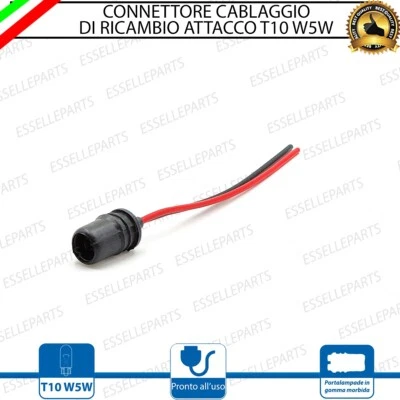 CONNETTORE CABLAGGIO RICAMBIO T10 12V SPINOTTO SPINA PER RENAULT MODUS - Immagine 1 di 4