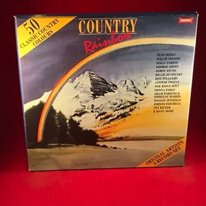 VARIOUS Country Rainbow 1985 UK 3 X Vinyl LP Dolly Parton Willie Nelson original - Picture 1 of 8