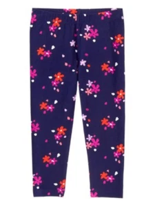 Gymboree Mix N Match Floral Flower Blue Leggings Pants Girls Nwt Capri Xs 4 - Picture 1 of 1