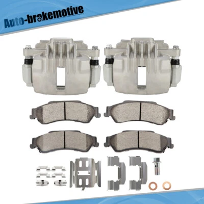 Kit de pinzas de freno traseras y pastillas de cerámica para 98-05 GMC Jimmy 98-2004 Chevrolet S10 Foto 1 de 4