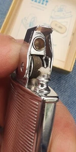 Vintage Ronson Cadet petrol Lighter box New never struck engine turned #2 - Picture 1 of 10