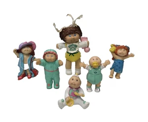 Cabbage Patch Figuren Cake Toppers Kinder PVC Puppen CPK Vintage Spielzeug LOT Six 1984 - Bild 1 von 20