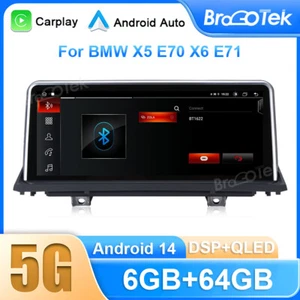 Pantalla estéreo de coche Carplay Android 14 10,25"" para BMW X5 E70 X6 E71 CCC - Imagen 1 de 18
