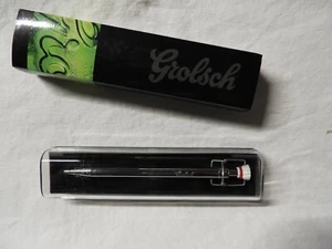 Grolsch Beer - Advertising Ballpoint Pen - Silver Swingtop - NIB - Picture 1 of 4