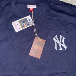 New York Yankees Mitchell & Ness Cooperstown Collection T-Shirt 2X Navy NWT - Picture 1 of 4