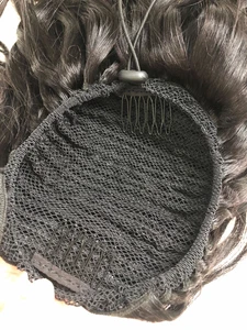 Parrucca Capelli Ricci Naturali con Colore Ombre 95-100g Ingrosso Coda di Cavallo Capelli Umani - Foto 1 di 6