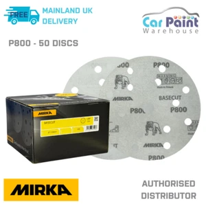 Mirka Basecut P800 Körnung 150 mm DA H&L Schleifscheiben 50er-Pack 6" Papierschleifkörnung - Bild 1 von 10