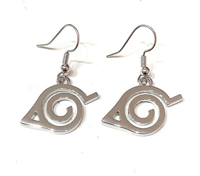 Orecchini Pendenti Villaggio della foglia Manga Anime Japan Naruto - Immagine 1 di 2