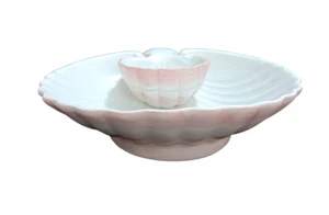Fitz & Floyd Shell Chip & Dip Bowl scalloped bowl 11 inches - Picture 1 of 6