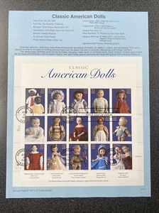 US 3151 America’s Favorite Dolls Sheet Of 15 First Day Cover 1997 USPS - Bild 1 von 2