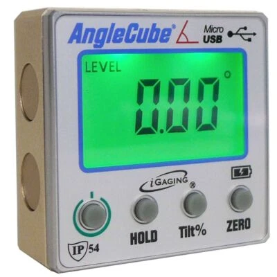 iGaging Angle Cube Digital Electronic Magnetic Level Protractor Bevel Gauge Gen3 - Image 1 of 3