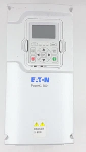 Used Eaton PowerXL  DG1-345D6FB-C21C Variable Frequency Drive VFD 3Ph 5HP - Picture 1 of 2