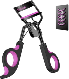 Eyelash Curler with Pads, Lash Curler with 5 Extra Silicone Replacement Pads, Ac - Picture 1 of 12