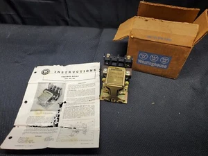 Westinghouse Type NH20 Control Relay 10 Amp 600VAC Mech Style 1740798D 2 Pole Us - Picture 1 of 9