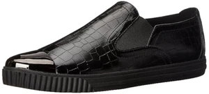 Geox Respira Womens 5 Black Italian Patent Leather Wamalthia8 Walking Flat Shoes - Picture 1 of 9