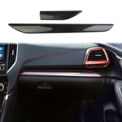 Tapicería de tablero de control interior estilo fibra de carbono para Subaru Forester 2019+ Foto 1 de 4