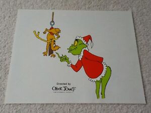 Original GRINCH & Max Chuck Jones Cartoon Serigraph SeriCel Cel Cell Scarce RARE