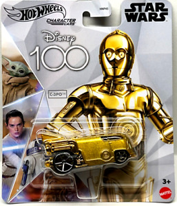 Hot Wheels 2023 Disney 100 Character Cars Star Wars C-3PO (Gold)