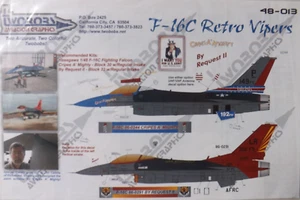 Two Bobs Decals 1/48 F-16C Retro Vipers #48-013 OOP/RARITÄT/RAR - Bild 1 von 5