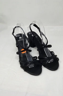 White Mountain EMMOT  Faux Leather Block Heel  black Sandals size 11 - Image 1 of 4