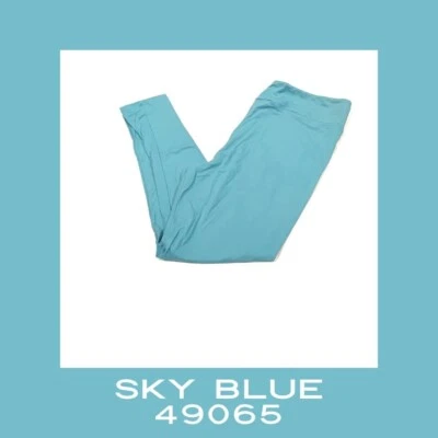 TC Lularoe Leggings Solid Sky Blue Size 12-18 NEW 49065 - Image 1 of 2