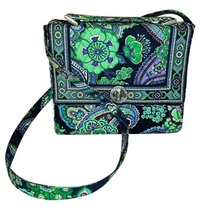 Vera Bradley Blue Rhapsody Julia Bag With Turn Lock - Picture 1 of 14