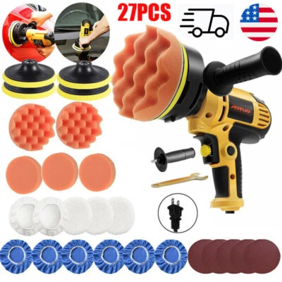 Polidor tampão de carro 5" máquina de polir ação orbital kit de detalhes de carro + almofada - Imagem 1 de 4