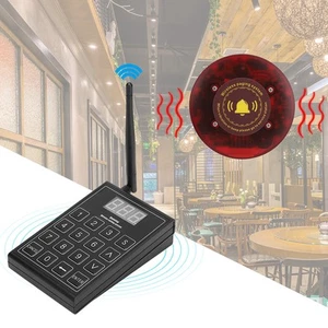 Coaster Pager Calling System Restaurant Guest Paging System 1 Transmitter Wi Hot - Zdjęcie 1 z 18