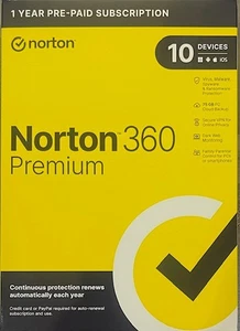 Norton 360 Premium for 10 Devices/1 Year - Picture 1 of 1