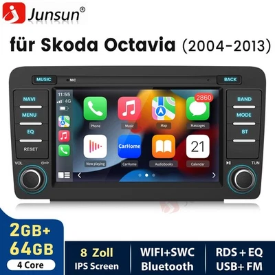 Für SKoda Octavia II MK2 2004-2013 Carplay Android Autoradio 8''GPS SWC BT DAB+ - Bild 1 von 4