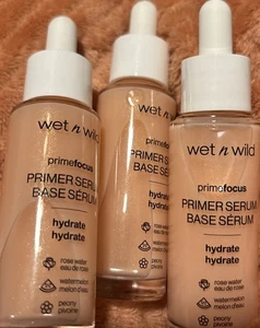 Lot Of 3 wet n wild Prime Focus Hydrating Primer Serum - Hydrate - Picture 1 of 1