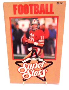 1989 - NFL - ALL-PRO SUPER STARS - FOOTBALL BOOKLET - JOE MONTANA - Picture 1 of 3