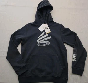 New Boys Under Armour x Curry Splash Hoodie Size Youth Large Black - Picture 1 of 9