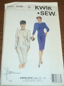 Uncut Kwik Sew Misses 6 8 10 12 Dress Pattern 1539 Uncut - Picture 1 of 1