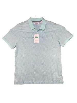 NWT penguin All-Over Ditsy Jersey Polo large mens teal - Image 1 of 4