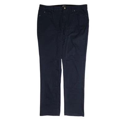 Pantalones DKNY Stanton Para Hombre Talla 36x32 Calce Ajustado Ultimate Stretch Negros 5 Bolsillos Foto 1 de 4