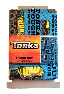 NUEVO Hasbro Tonka Camión Tela 1 Yarda Multicolor Algodón Artesanía Edredón Costura Foto 1 de 4