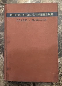 1940 INTERPRETATION OF THE PRINTED PAGE - Picture 1 of 5