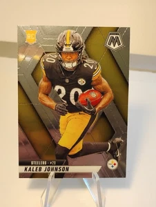 Kaleb Johnson 2025 Panini Mosaic #315 RC Pittsburgh Steelers - Picture 1 of 4