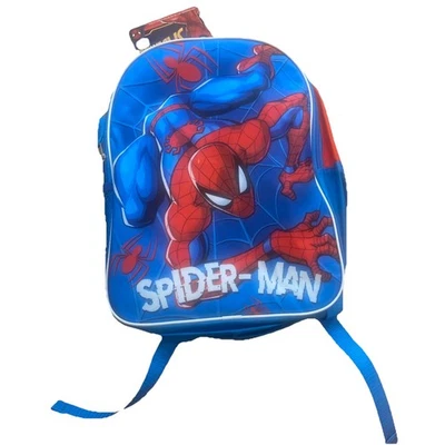MARVEL SPIDER-MAN BACKPACK SIZE 16 X 12  SIDE MESH POUCH ADJUSTABLE STRAPS NWT - Image 1 of 4