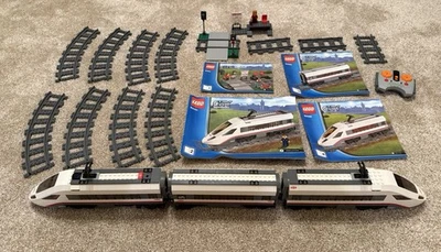 LEGO City RC Tren Tren Tren de Pasajeros de Alta Velocidad 60051 en 2014 Usado con Manuales Foto 1 de 4