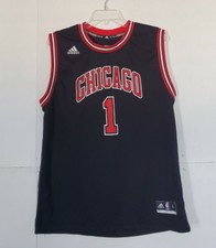 derrick rose chicago bulls jersey black