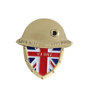 2Pcs VJ Day 80th anniversary Pin Badge Brooch Victory Over Japan 1945 2025 Gift - Picture 1 of 4