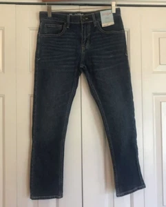 Cat & Jack Youth 12 Husky Jeans Tapered Stretchy Adjustable Waist NWT - Picture 1 of 9