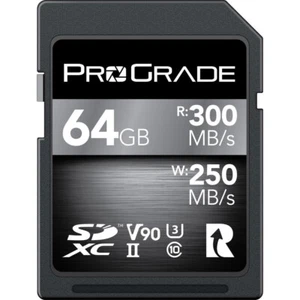 ProGrade Digital 64GB UHS-II SDXC SD Memory Card Canon Sony Nikon BRAND NEW v90 - Picture 1 of 8