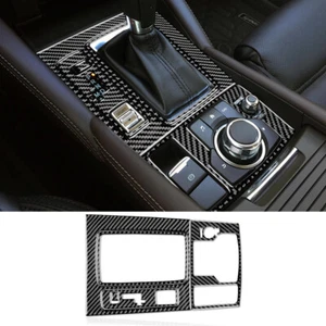 Cubierta de panel de consola de cambio de marchas real pegatina de fibra de carbono para Mazda 6 2016-2017 - Imagen 1 de 7